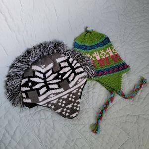 Kids warm winter hats preowned